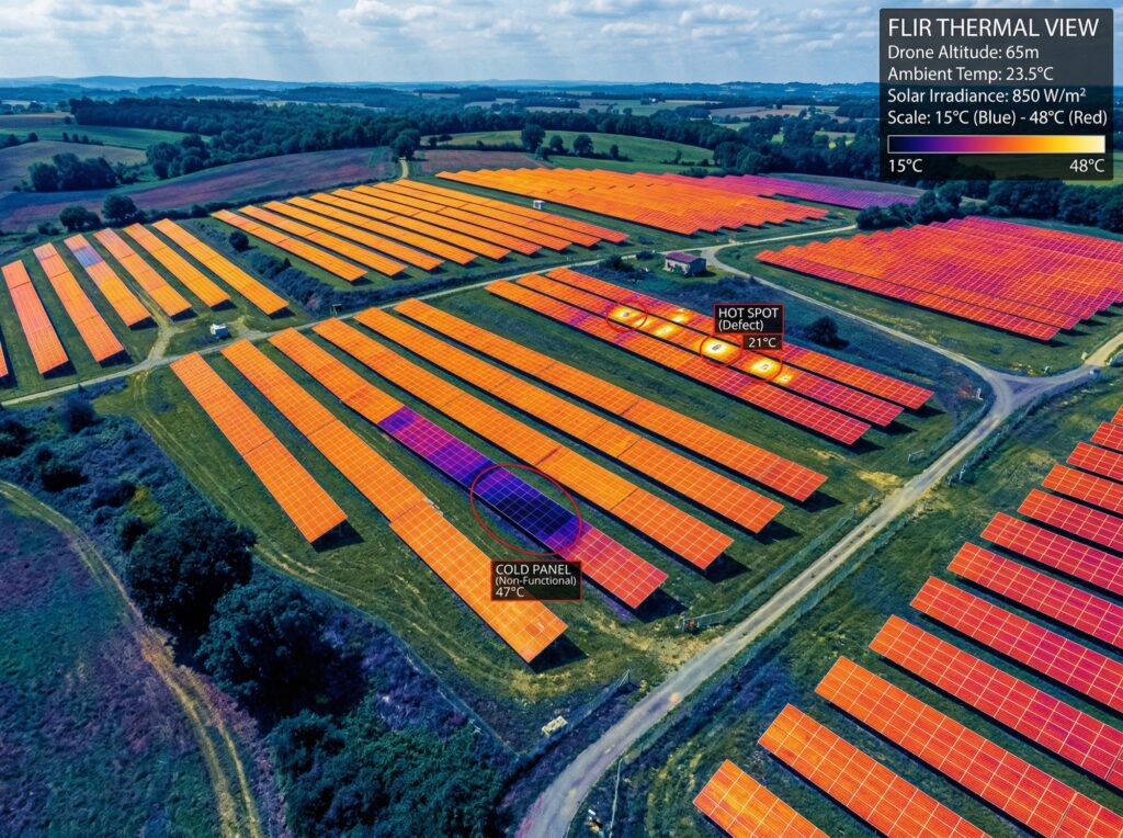 drone-inspection-panneaux-solaires